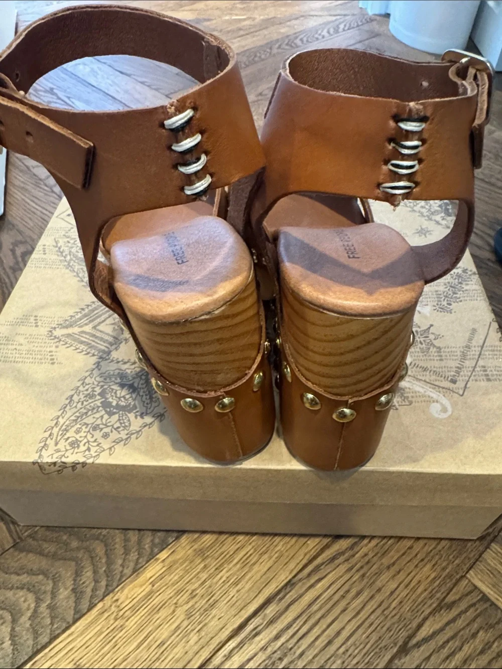 Free People Cecily Clog Tan/Luggage 7.5 NWT